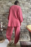 Annie Cushion Cotton Laurie Blouse Rhubard Rose